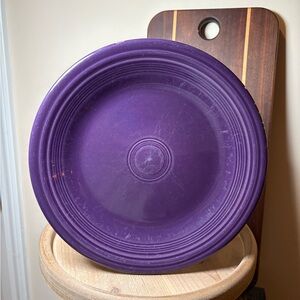 Fiestaware RETIRED PLUM Dinner Plate, 10.5”. REPAIRED CHIP